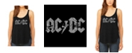 LA Pop Art Women's AC/DC Premium Word Art Flowy Tank Top